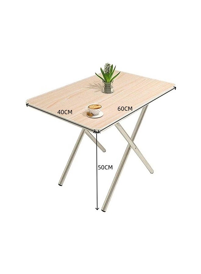 بيضاء حديثة وبسيطة النمط مربع الجدول, طاولة الطعام القابلة للطي, طاولة الطعام المطبخ الصغير, طاولة الطعام في الهواء الطلق نزهة, طاولة الطعام العائلية, 60cmx40cm - Image 2