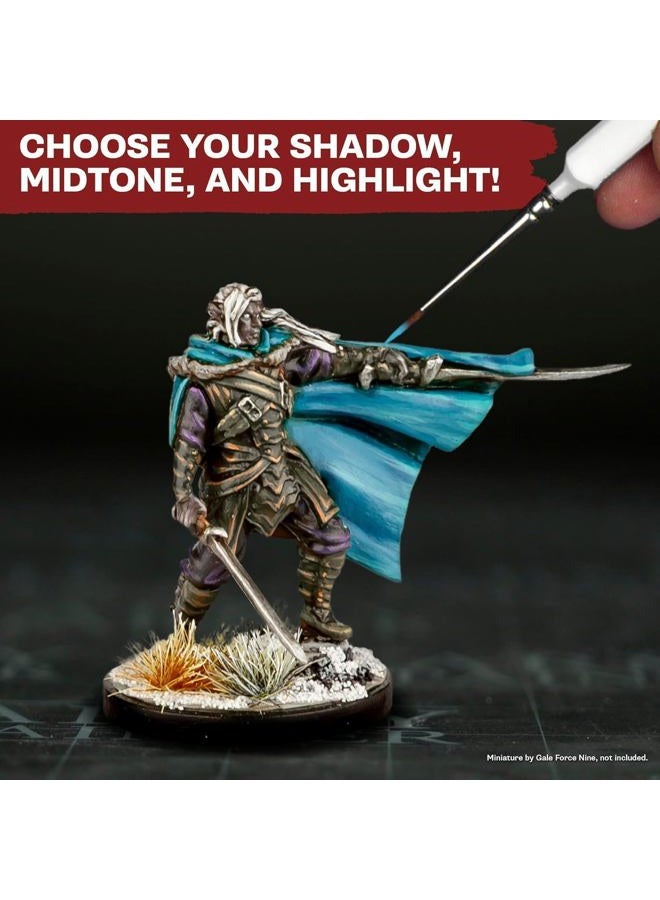 The Army Painter , Warpaints Flexible Triad PLUS+: Deep Green-Blues, 7 x 18 ml acrylic paints - Miniature quality hobby paint for Dungeons and Dragons (DnD) & Warhammer Miniatures - Image 4