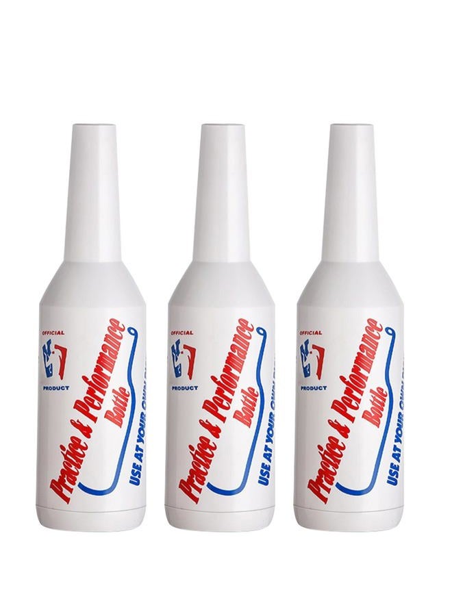 SuproBarware Flair Bottles Practice Set of 3 Bartender Practice Bottles 25oz/750ml Flair Bartending kit Performance Training Bar Liquor Bottles White Decorative Bottles for Bar Pub Wine Cocktail Shaker - Image 1