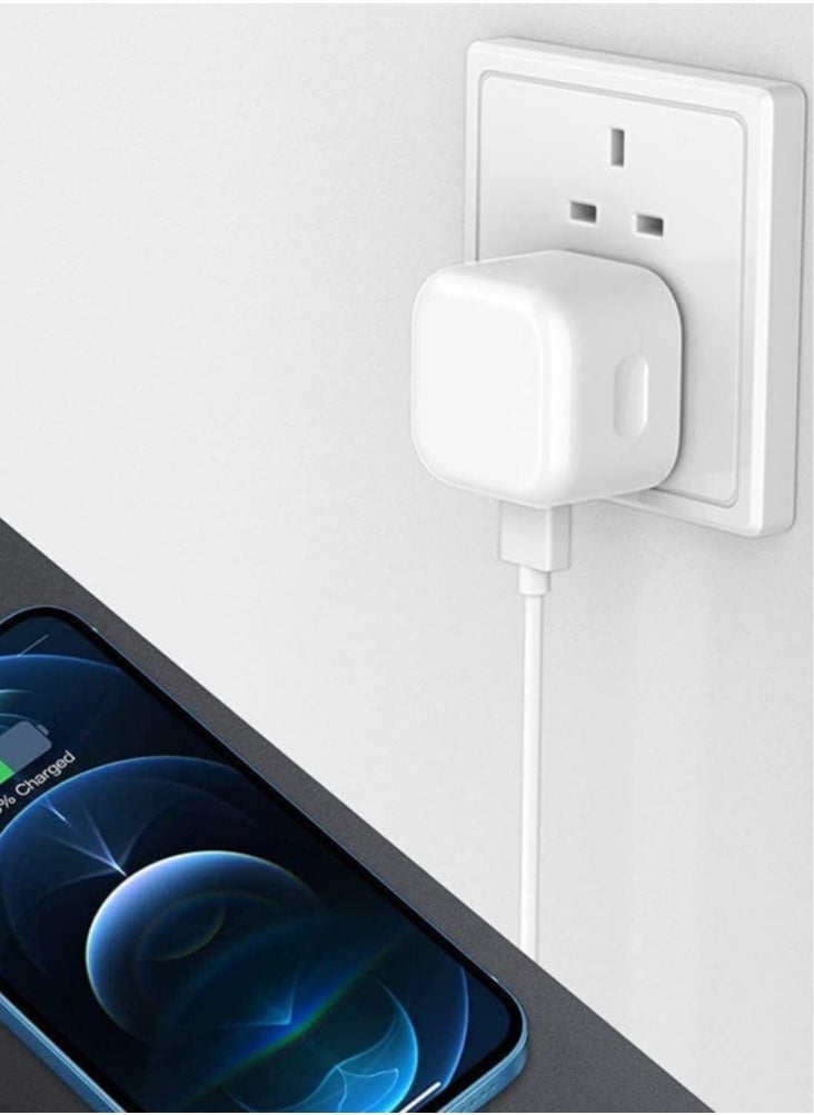 ELTRAZONE شاحن كهربائي لجوجل بيكسل 7 / بيكسل 7 برو / بيكسل 6A / بيكسل 6 / بيكسل 6 برو، شاحن مزدوج بقدرة 20 واط USB و USB C، محول طاقة شحن سريع، شاحن هاتف للسفر - Image 2