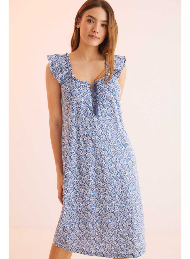 women'secret Nightgown with flounce sleeves  - Image 2
