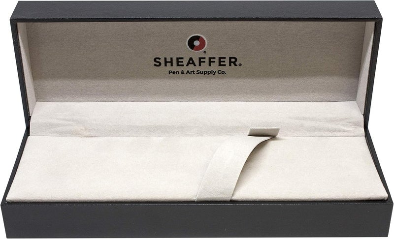 SHEAFFER قلم حبر سائل شيفر 100 بلون أزرق لامع مع تزيين كروم مصقول و رأس قلم متوسط - Image 4