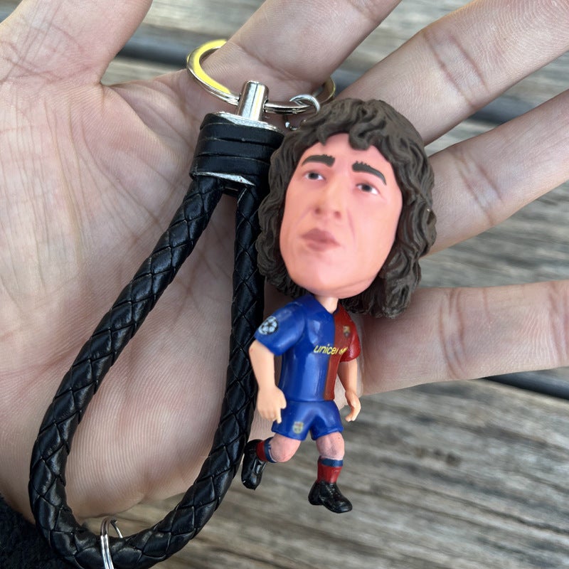 In Stock Football Doll Keychain - Real Madrid, Ronaldo, Neymar, Young Messi at Home, Messi, Mbappe - Image 4