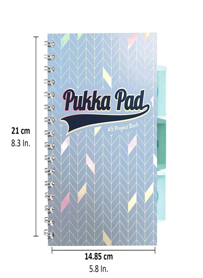 Pukka Pad Glee 4 Subject Book A5, Light Blue, 200 Pages, Ruled, 80gsm - Image 2