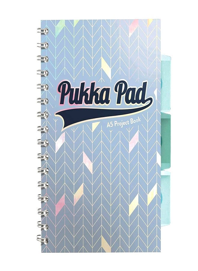 Pukka Pad Glee 4 Subject Book A5, Light Blue, 200 Pages, Ruled, 80gsm - Image 1
