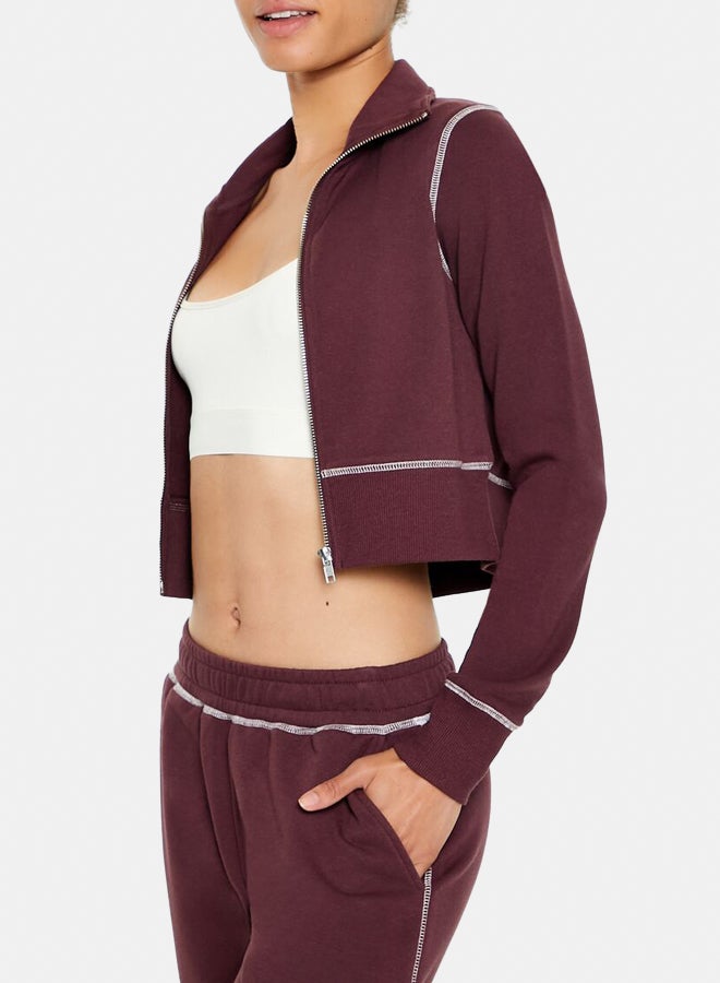 FOREVER 21 French Terry Zip-Up Jacket  - Image 3