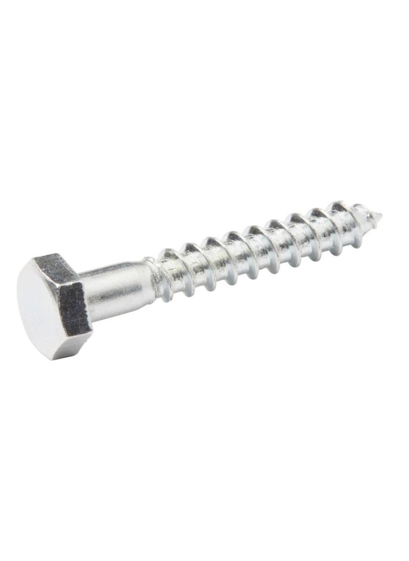 ACE Diall Zinc-Plated Carbon Steel Hex Coach Screw Pack 6 x 40mm 200Pcs 