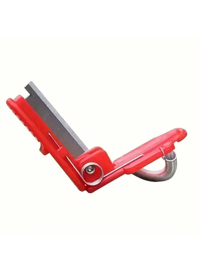 مقص تقليم حديقة الأحمر - دليل مقص تطعيم شجرة الشاي المحمول بشفرة من سبيكة الفولاذ المثالي للبونساي والأوركيد - Image 1