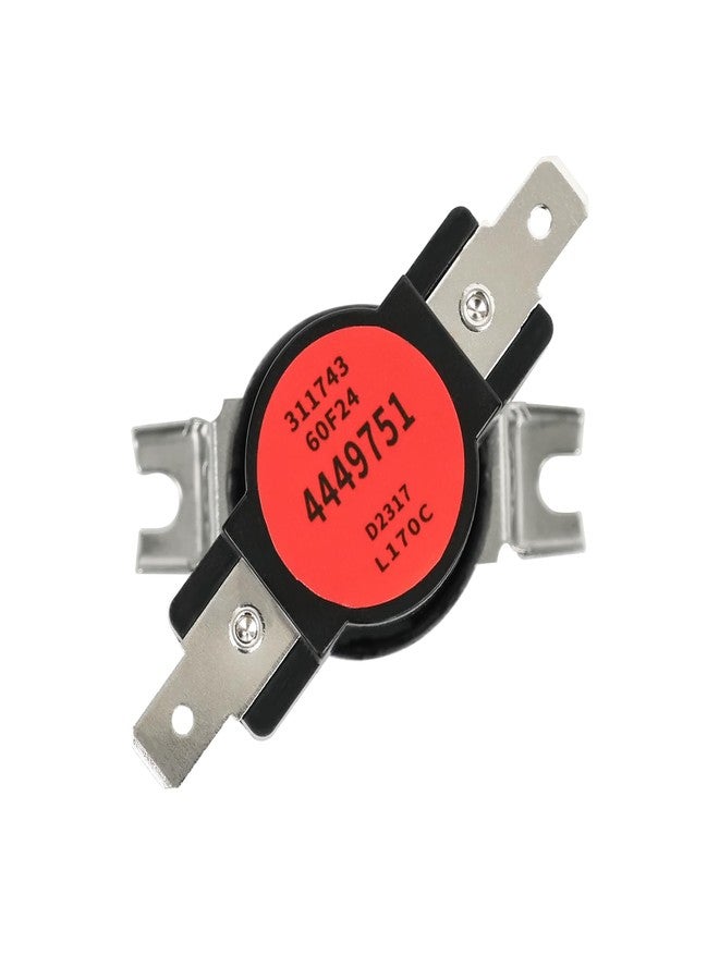 Delixike WP4449751 Range Oven Limit Thermostat Compatible with Whirlpool KitchenAid Maytag Multiple Models 4449751, 1550872, AH2375382, EA2375382, AP6009390, PS2375382, - Image 1