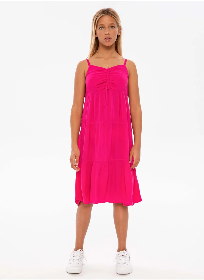 MINOTI Kids Girls Tiered Dress