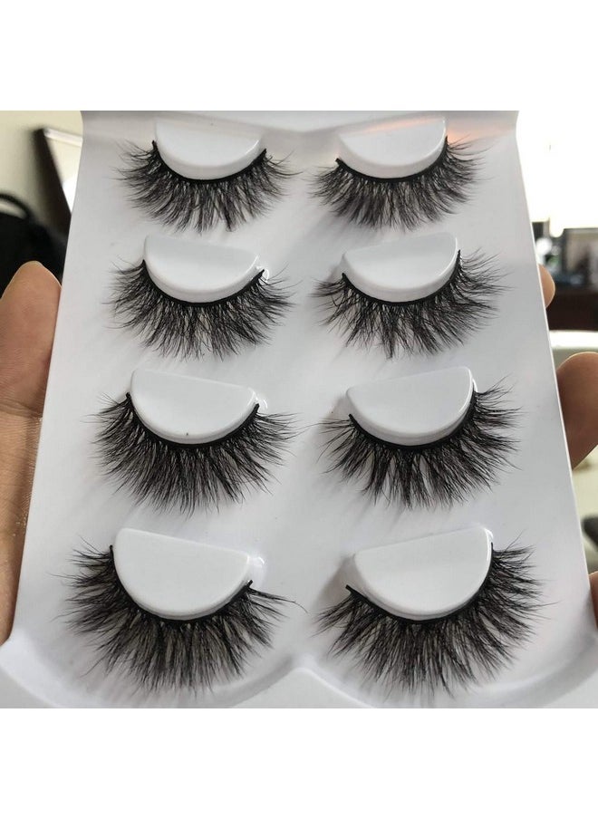 ALICROWN HAIR Alicrown Faux Mink Lashes Pack 3D Volume Natural Fluffy Wispies Cross False Eyelashes  - Image 2
