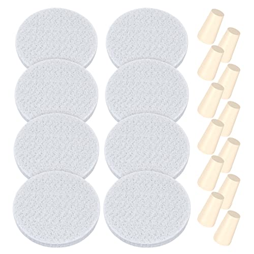 Sconva 20Pcs Reusable Cold Brew Coffee Filters & Stoppers Replacement Compatible with Toddy Cold Brew System (Include 8Pcs Coffee Filters & 12Pcs Silicone Rubber Stoppers) - Image 1