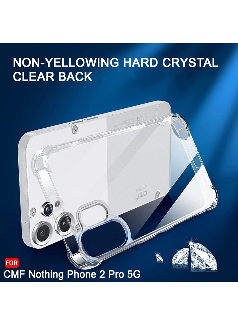 Case Up Clear Case For  Nothing CMF Phone 2 Pro Shock-Absorption TPU Cell Phone Cover with Reinforced Corners, Soft Flexible & Crystal Clear Protective Bumper Case - Image 5