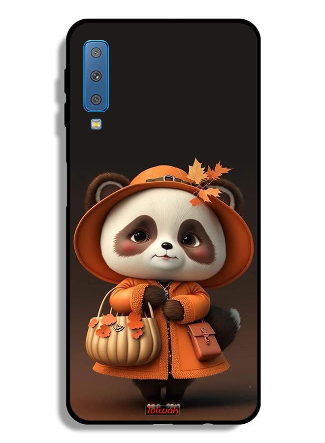 Tolwak Samsung Galaxy A7 (2018) Protective Case Cover Cute Panda Lady Style - Image 1
