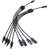 BougeRV BougeRV Solar Y Branch Connectors Extra Long Solar Panel Parallel Connectors 1 to 4 Solar Cable Wire Plug Tool Kit  - Image 1