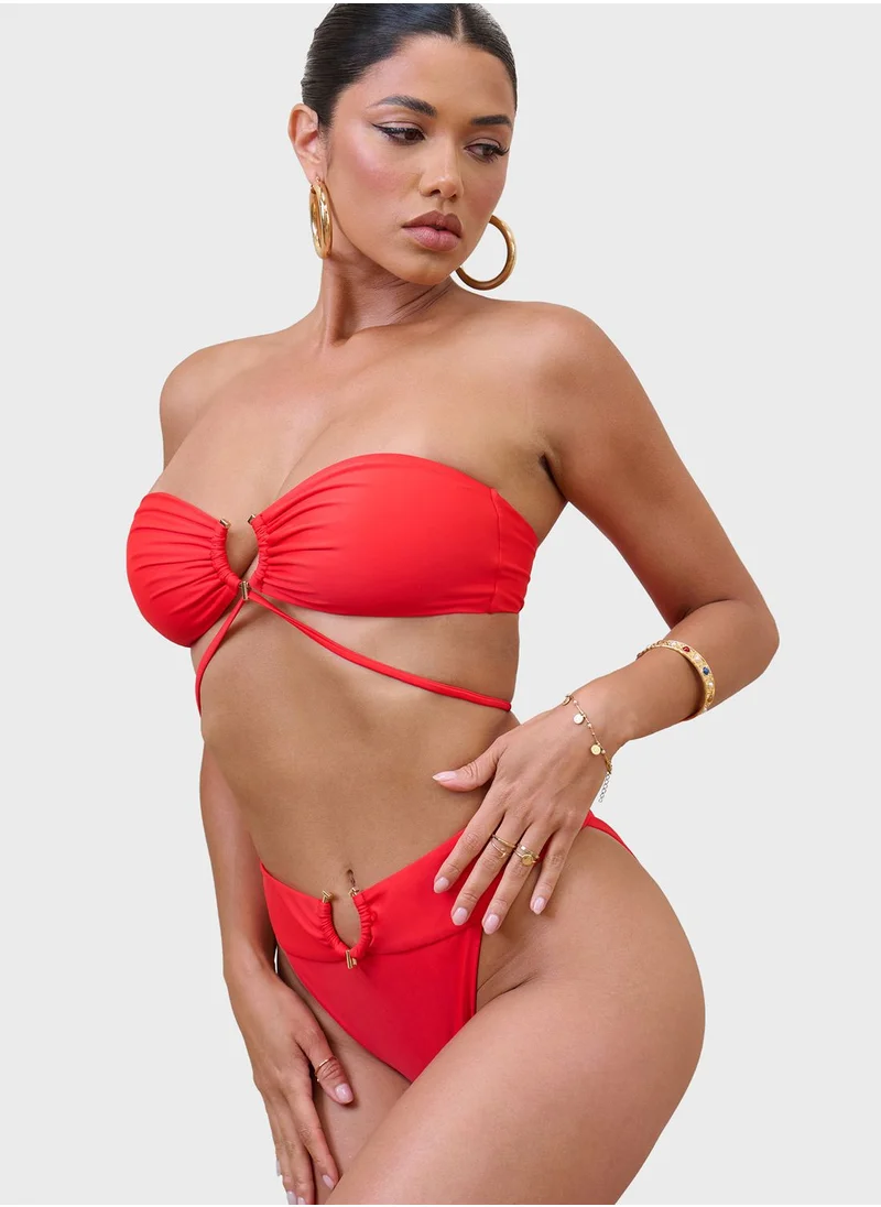 Club L London Embellished Bikini Bottom