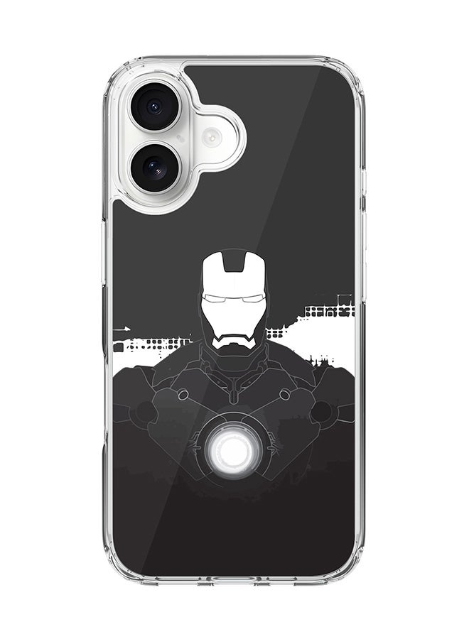 حافظة ماغسيف شفافة كلاسيكية لجهاز آيفون 17 ، حافظة هجين ناعمة حواف مرنة مضادة للسقوط TPU PC جل رقيقة شفافة [مصممة لجهاز آيفون 17] - شعاع آيرون مان