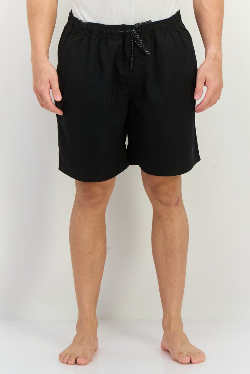Jack Jones Men Brand Logo Board Shorts Swimwear, Black - Image 1