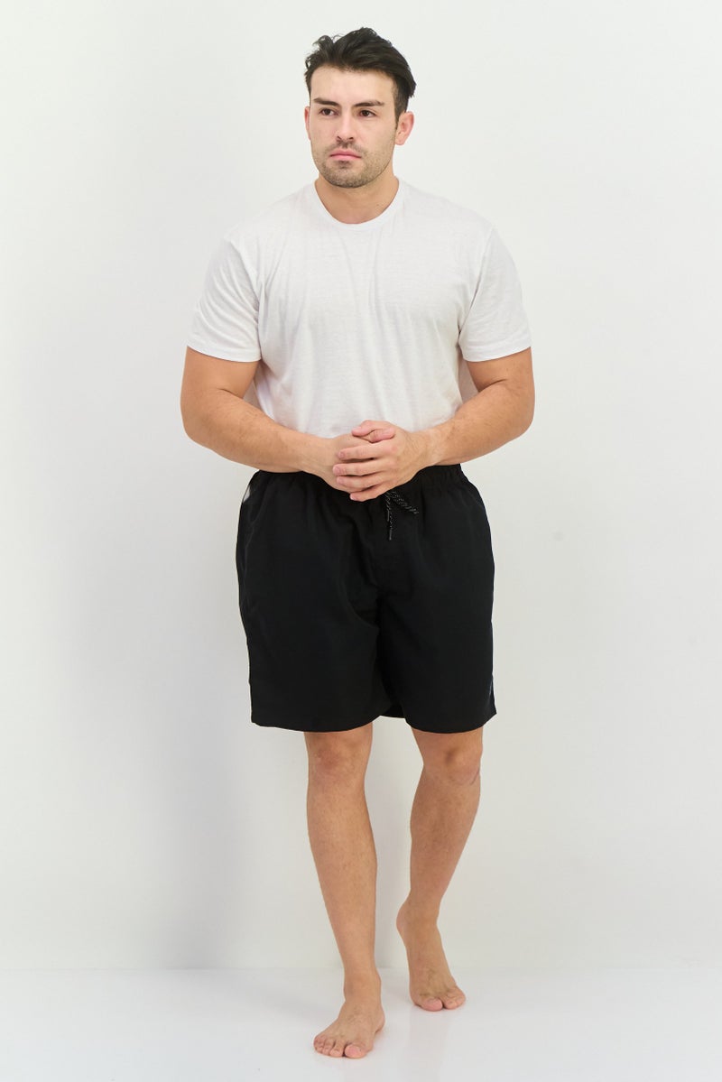 JACK & JONES شورتات سباحة للرجال بشعار العلامة التجارية، أسود - Image 4