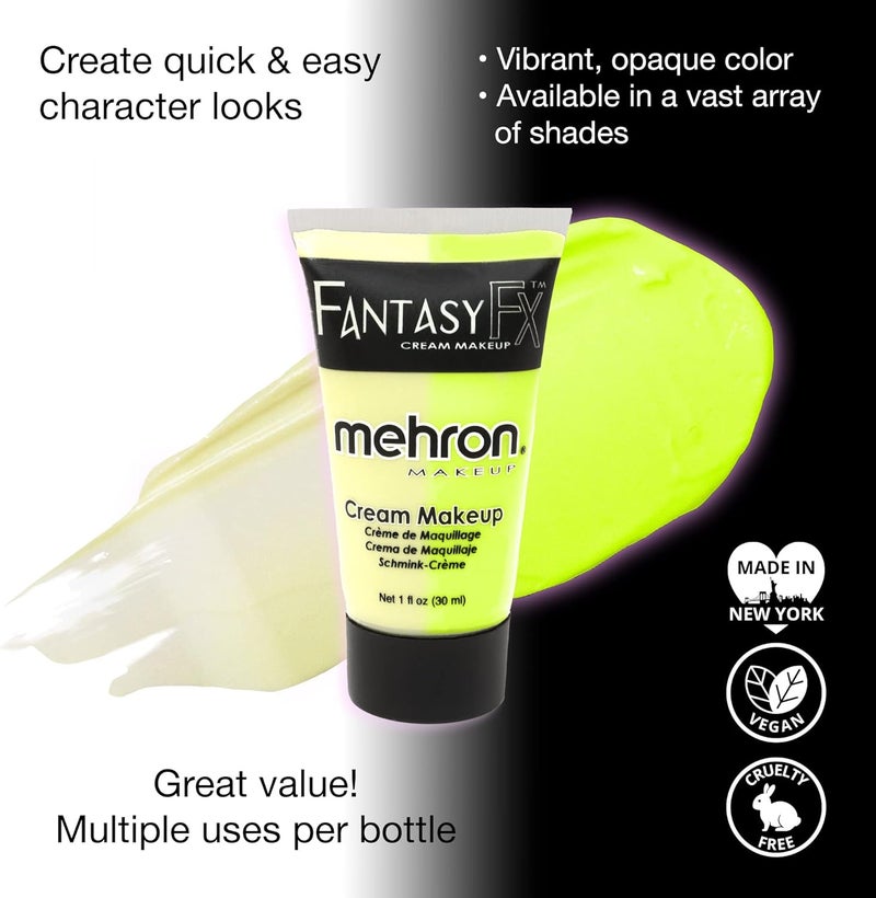 Mehron Fantasy F/X Glow in the Dark Cream Makeup - 30ml - Image 2