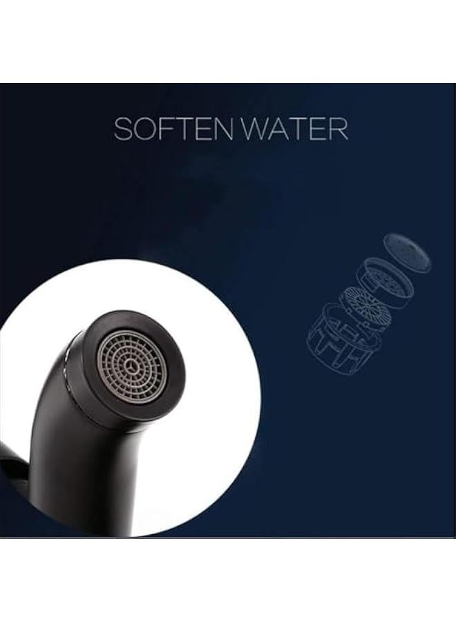 HOOKOR Bathroom Faucets, Single Handle Tall One Hole Faucet with Pop Up Sink Drain Assembly and Water Faucet Supply Lines,Black ﻿ - Image 3