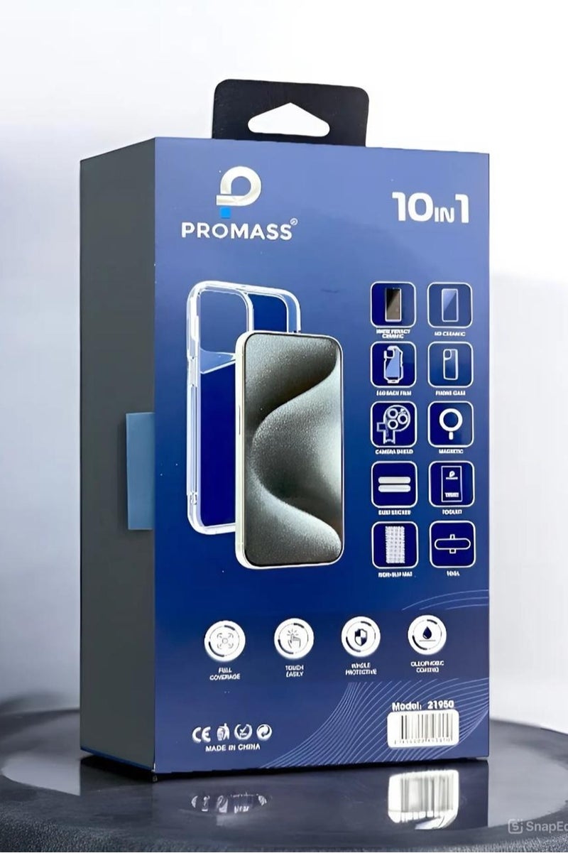 بروماس بكج الحماية الكاملة لآيفون 11 برو ماكس (iPhone 11 Pro Max) البكج الأقوى الأصلي من بروماس (10in1) - Image 2