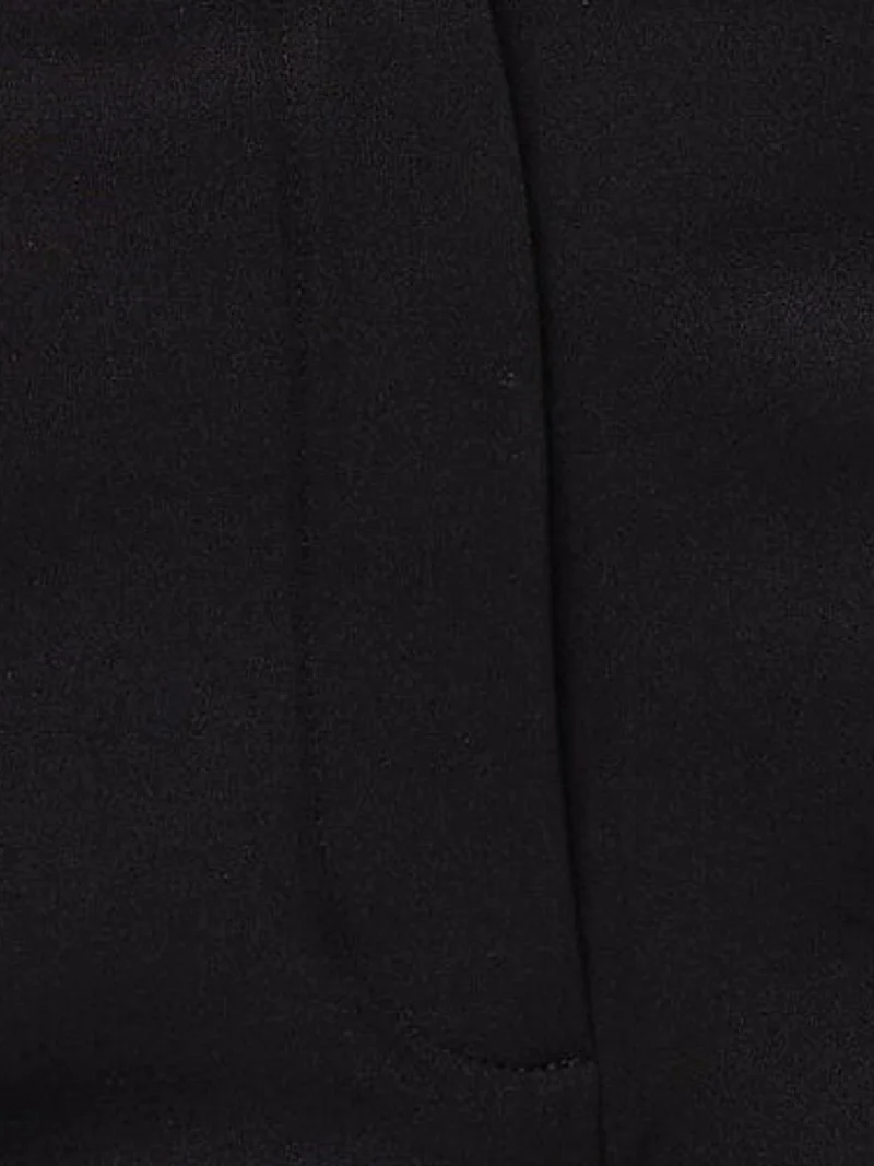 Hiccup Black High Waist Straight Leg Shorts for Women | Best Price UAE