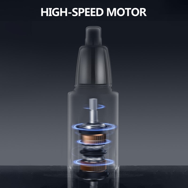 Electric Nose Hair Trimmer with Lid High-speed Motor Washable Invisible Cutter Head USB Portable - Image 3