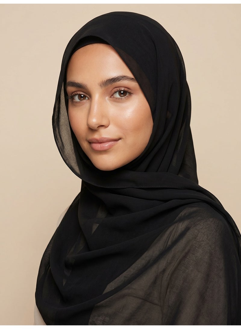 Slema Muslim Islamic Hijabs Head Wrap Scarf Shawl for Women Long Turban Cap - Image 1