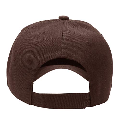 Falari Baseball Cap Adjustable Size for Running Workouts and Outdoor Activities All Seasons (1pc Brown) - Image 3