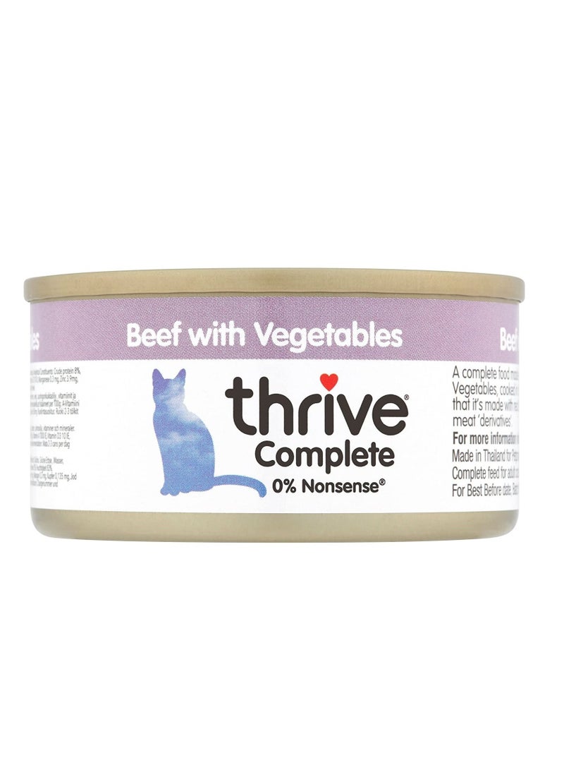 THRIVE Complete Beef with Vegetables Cat Wet Food 75g