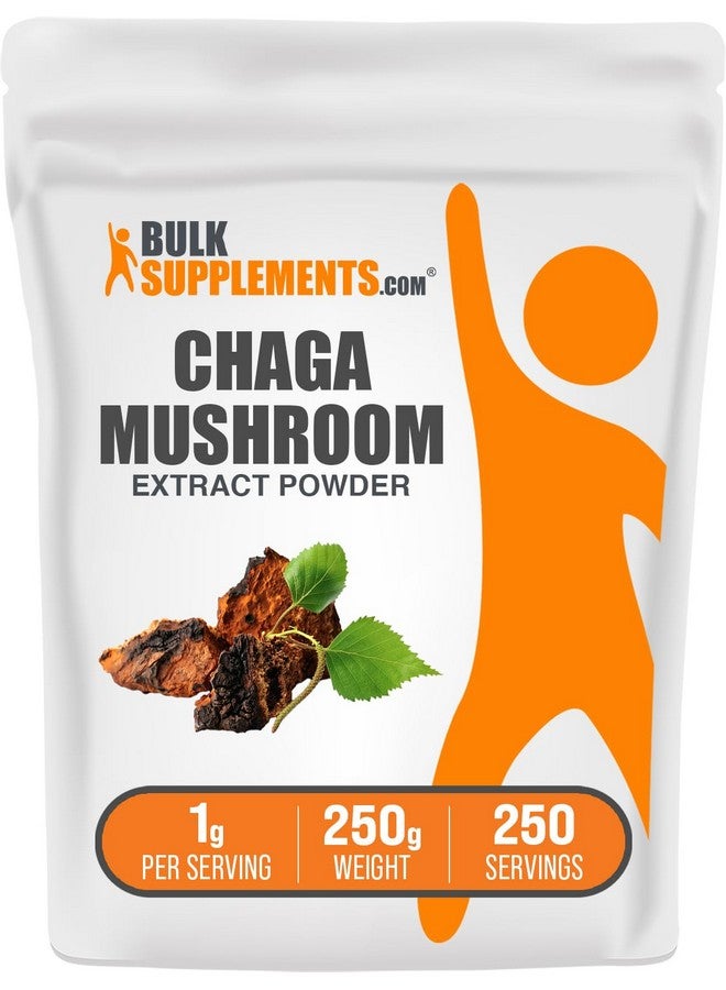 BulkSupplements.com Chaga Mushroom Extract Powder - Superfood Supplement, Chaga Mushrooms Powder - Gluten Free, 1g per Serving, 250g (8.8 oz) (Pack of 1) - Image 1