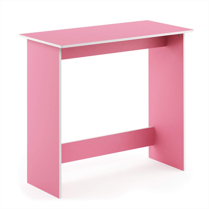 FURINNO Simplistic Study Table Pink 155 in x 315 in x 2975 in D x W x H