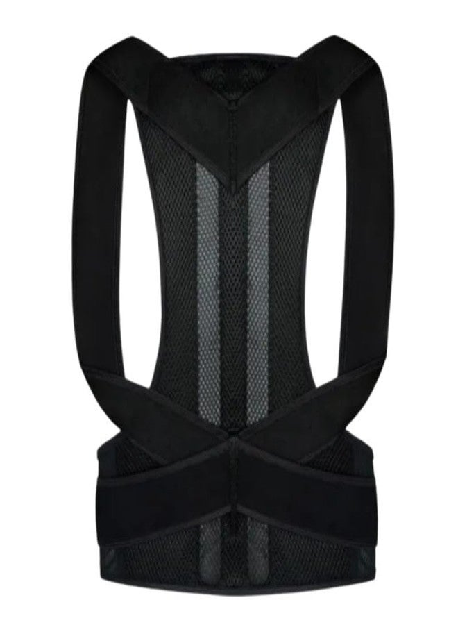 Angeer® Posture Correction Belt with Back & Abdomen Support for Men & Women Scoliosis & Shoulder Alignment - L - Image 1