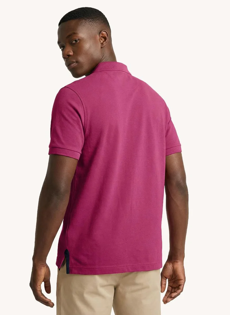 Nautica  Men Regular Fit Solid Polo Shirt for Refined Casual Style - Sangria for Men | Best Price UAE