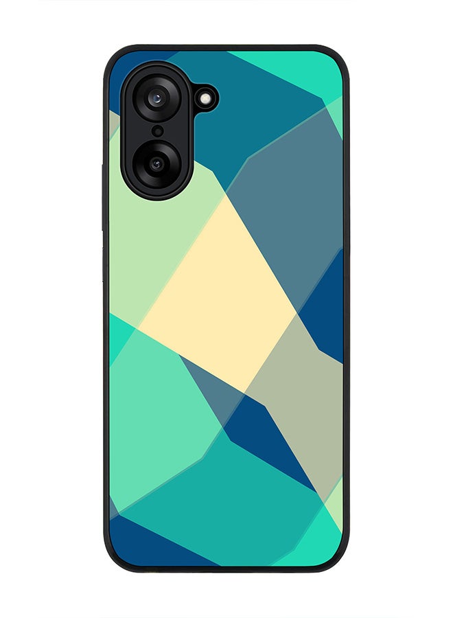 Stylizedd For OnePlus Nord CE5 / Ace 5 Racing Case,Slim fit Camera Protection, Shockproof Thin Phone cover  - Checkered Aqua