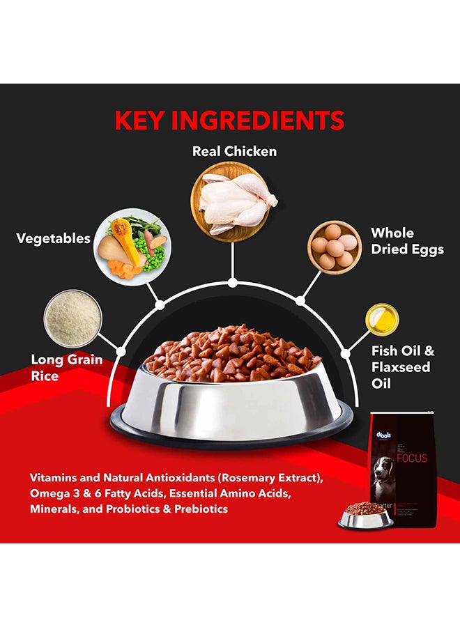 Drools Focus Premiun Starter Dry Dog Food  Chicken 4Kg - Image 3