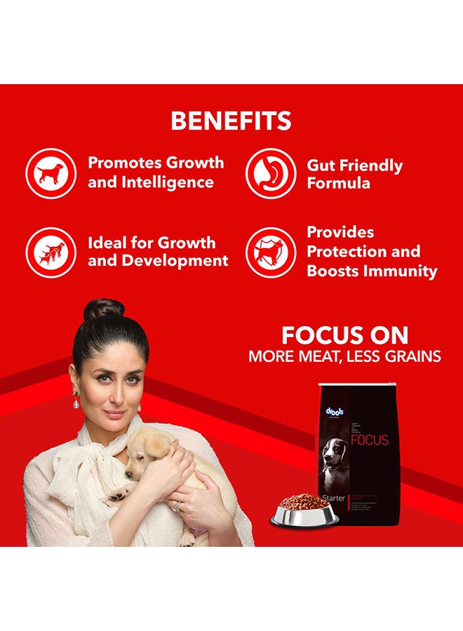Drools Focus Premiun Starter Dry Dog Food  Chicken 4Kg - Image 2