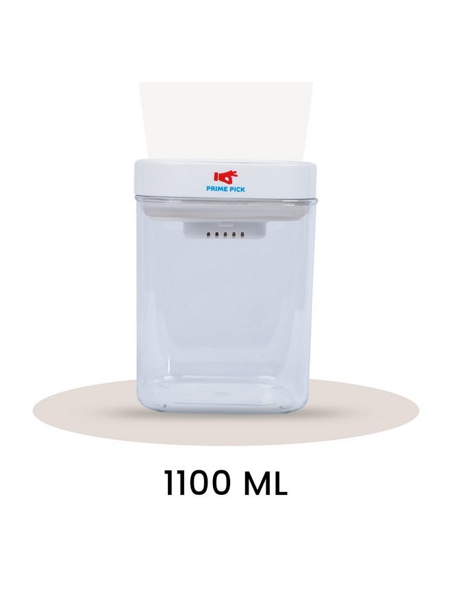 PRIME PICK Kitchen Containers Set, Air Tight Container For Kitchen Storage Set, Kitchen Accessories Items, kitchen Organizer Items And Storage (1100 Ml (Set of 1)) - Image 5