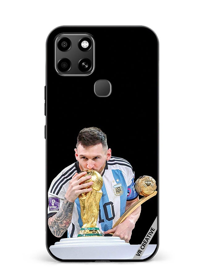 VR CREATIVE Protective Case Cover For Infinix Smart 6 Messi Design Multicolour - Image 1