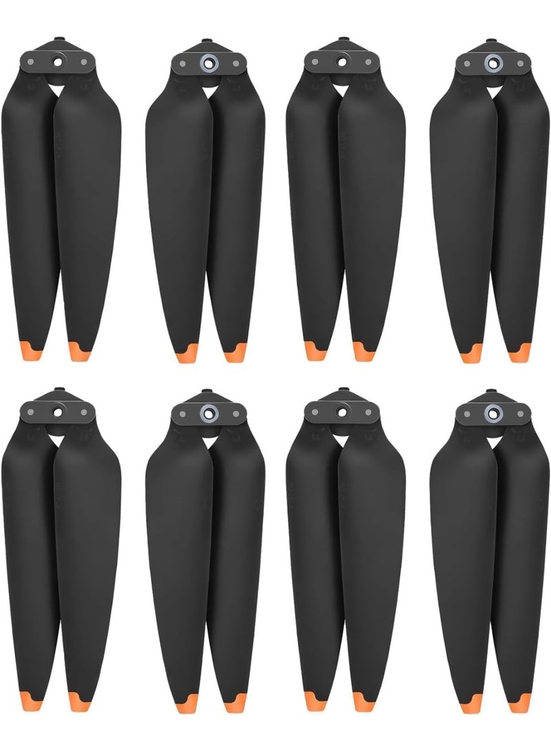 KISSUN 8 Pieces Propellers Air 3, Quick Release Drone Air 3 Propellers Low Noise and Stable, Air Accessories 3 Propellers for Replacement (Orange) - Image 1