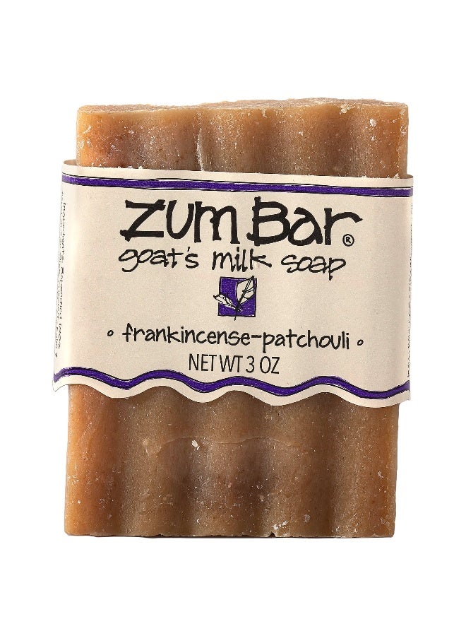 ZUM ZUM, Zum Bar, Goat's Milk Soap, Frankincense-Patchouli, 3 oz - Image 1