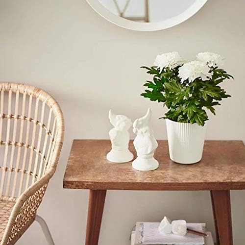 Digital Shoppy Plastic Nejkon Plant Pot, White, 12 cm - Image 2