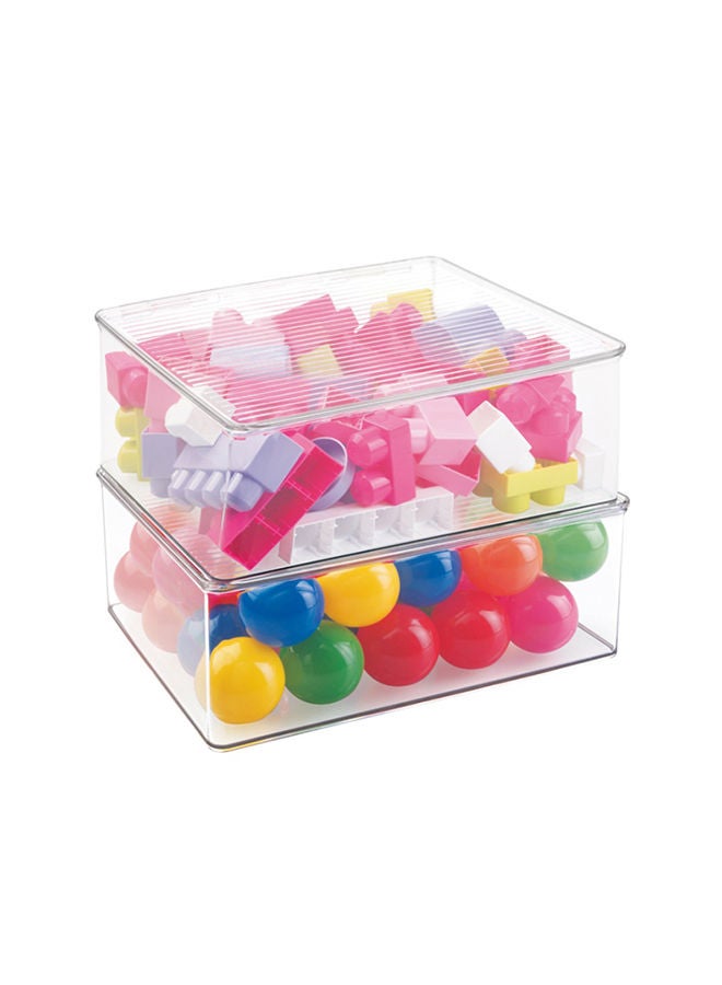 IDesign ID Kitchen Binz Stackable Box 11.3" X 13.3" X 5" Clear - Image 4