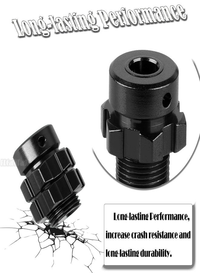 مجموعة ترقيات محرك محور العجلة BRCatWPark RC مقاس 17 مم سداسي، ممتدة 6 مم، لسيارات E-Maxx/T-Maxx/E-Revo/Revo/Summit بمقياس 1/10، تتضمن 4 قطع من محولات محور العجلة السداسية المصنوعة من الألومنيوم مع صواميل ومفتاح ربط، بديل للجزء رقم 6469 5854، لون أسود - Image 4