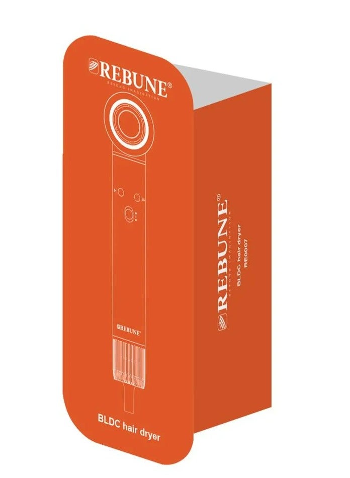 REBUNE Final Ionic Hair Dryer with High-Speed BLDC Motor 5-in-1, 1300W Power grey - Image 3