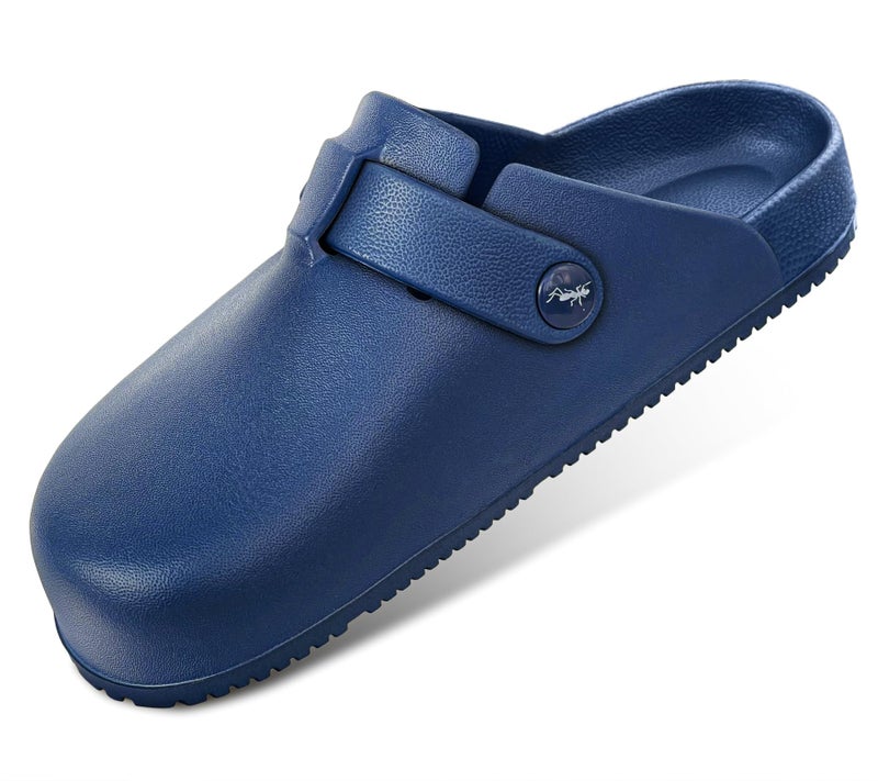 Bigant Womens Clogs,Mercy Mules for Womens Nurse Shoes-Slip on Garden Work Shoes(Purplish Blue-11 Women/9 Men) - Image 1