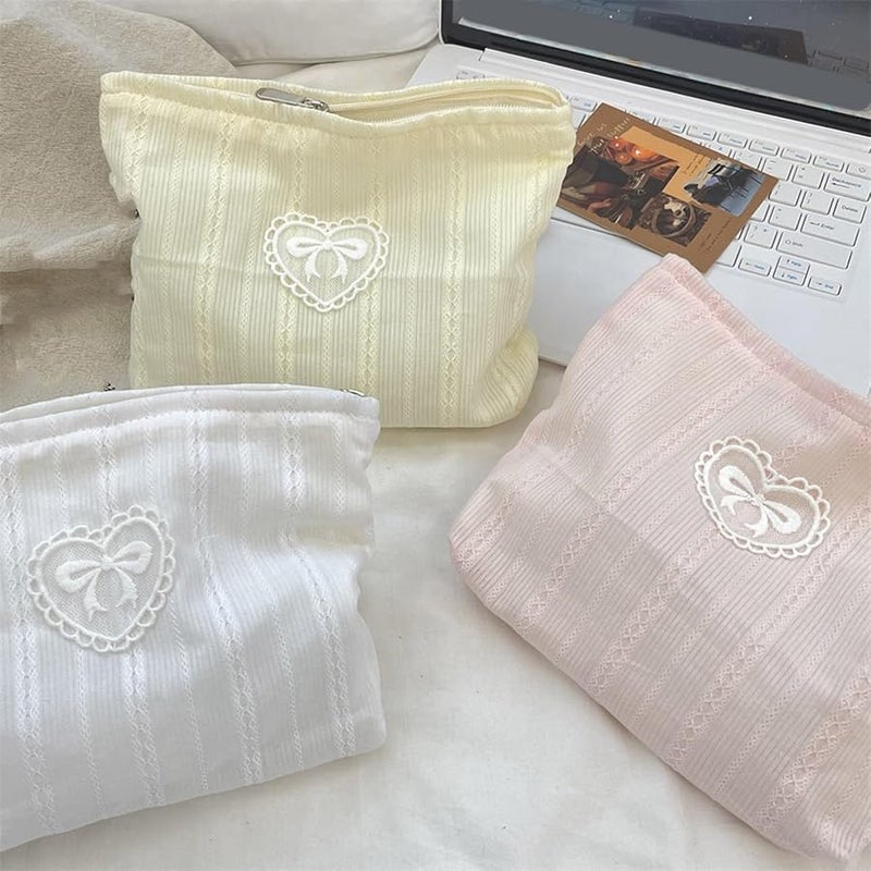 حقيبة مستحضرات تجميل صفراء كبيرة السعة للسفر، منظف أدوات النظافة الشخصية المتنقل المريح للنساء والفتيات - Image 5