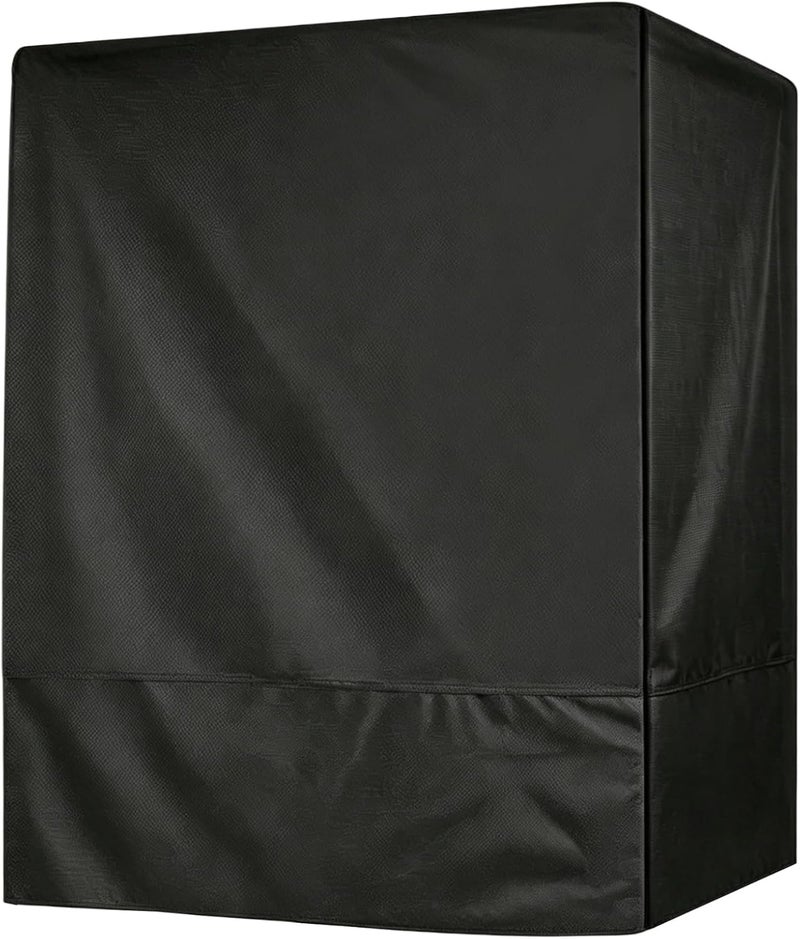Black 600D Oxford Fabric Bird Cage Cover, 33L x 23W x 41H Inch Weatherproof Parrot Cage Cover, Full Coverage Dustproof Shade, Easy Access for Outdoor Patio - Image 3