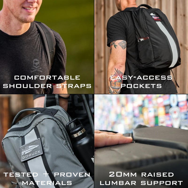 GORUCK Basic Rucker 17L Tactical Backpack â€“ Durable Rucksack & MOLLE Daypack â€“ Military Backpack for Men & Women - for Outdoor, Hiking, Training & Travel â€“ Armored Grey - Image 5